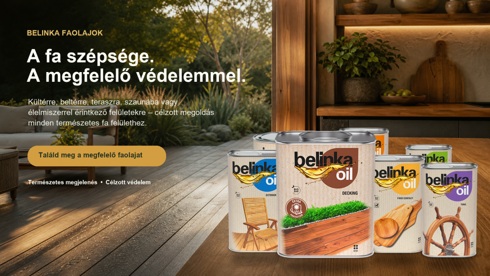 Belinka faolajok – kültéri és beltéri fafelületekre