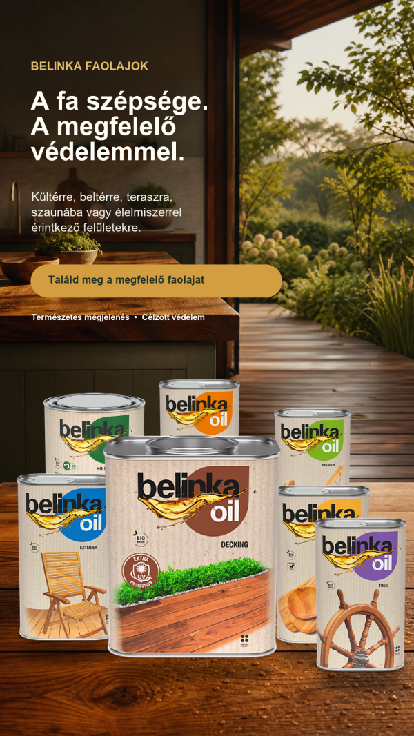 Belinka faolajok – kültéri és beltéri fafelületekre