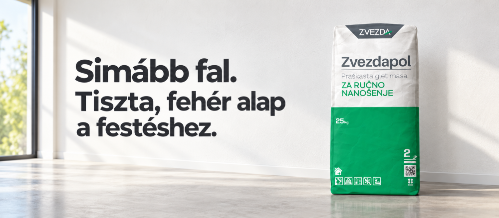 ZVEZDAPOL polimer-mész alapú beltéri glett