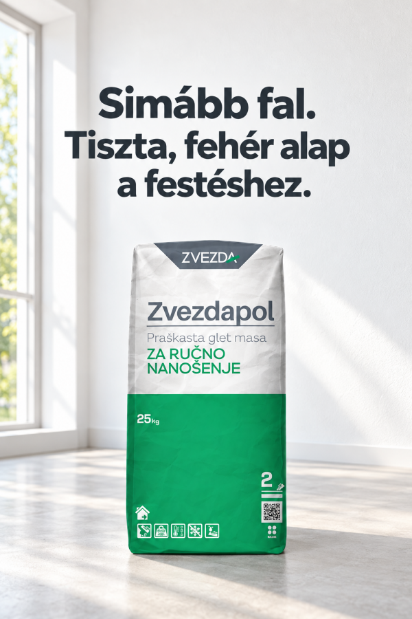 ZVEZDAPOL polimer-mész alapú beltéri glett