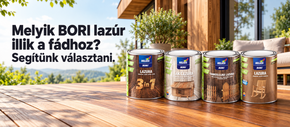 BORI lazúrok: melyik favédelmi megoldást válaszd?