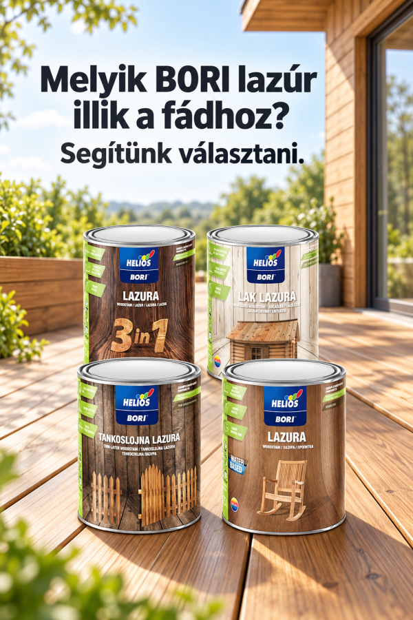 BORI lazúrok: melyik favédelmi megoldást válaszd?