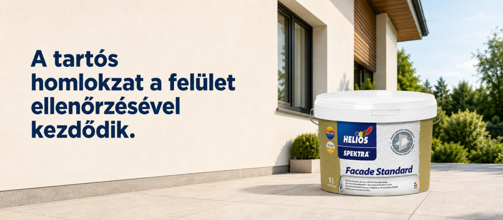 Homlokzatfelújítás SPEKTRA Facade Standard festékkel