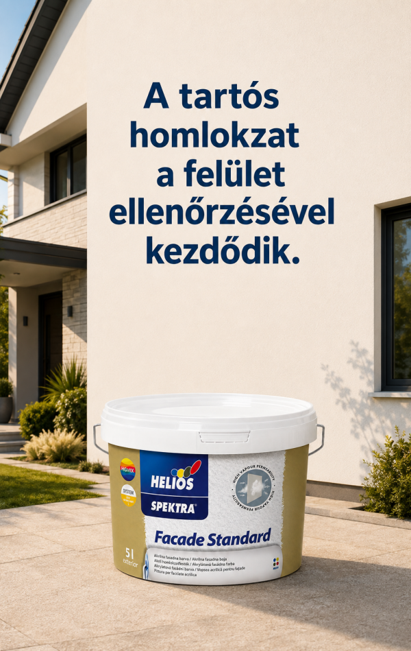 Homlokzatfelújítás SPEKTRA Facade Standard festékkel