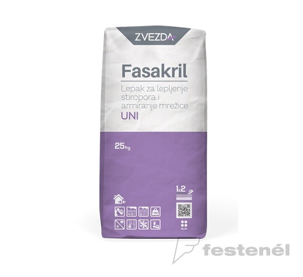 Fasakril UNI polisztirol lap ragasztó 25 kg (ETA)
