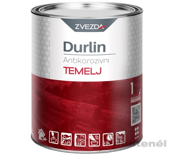 Durlin korroziógátló alapozó oxidvörös 1 kg