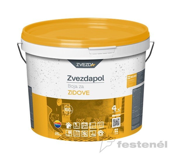 Zvezdapol beltéri falfesték  3 kg KIFUTÓ