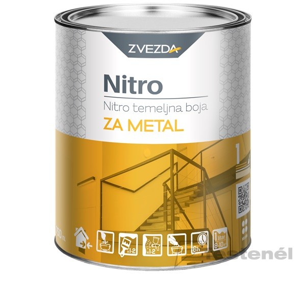 Nitro alapozó fémre szürke 0,75 L KIFUTÓ