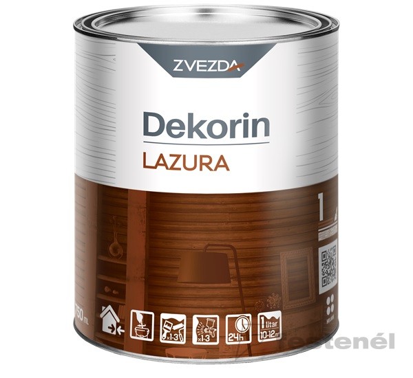 Dekorin vékonylazúr teak  3 2,5 L