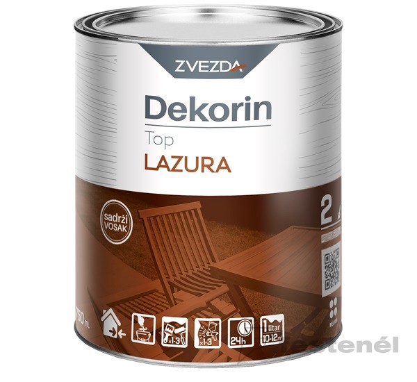 Dekorin Top lazúr ében  5 5 L KIFUTÓ