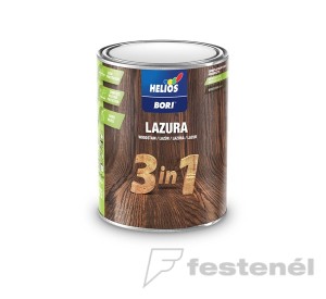 Bori 3in1 viaszos vékonylazúr  4 dió 0,75 L