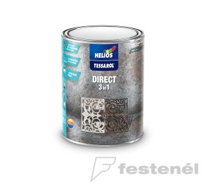 Tessarol Direct 3in1 zománc RAL 9005 fekete  2,5 L