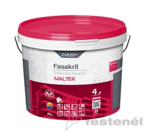 Fasakril szilikon szálerősített vakolat gördülő (R) 2 mm fehér 25 kg